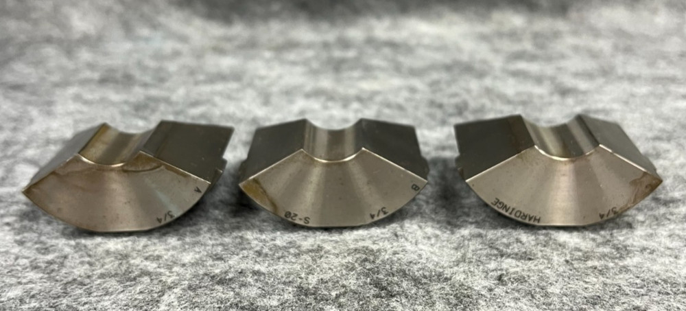 HARDINGE S20 3/4" COLLET PADS 3 SEGMENTS