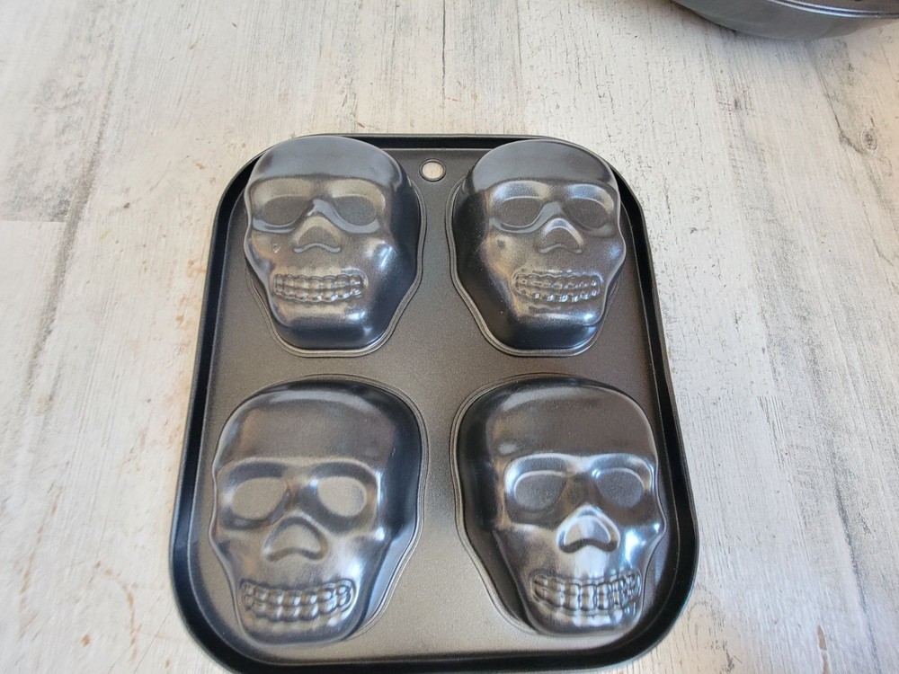 Baking mold pumpkin skull head kitchen accessory set home
