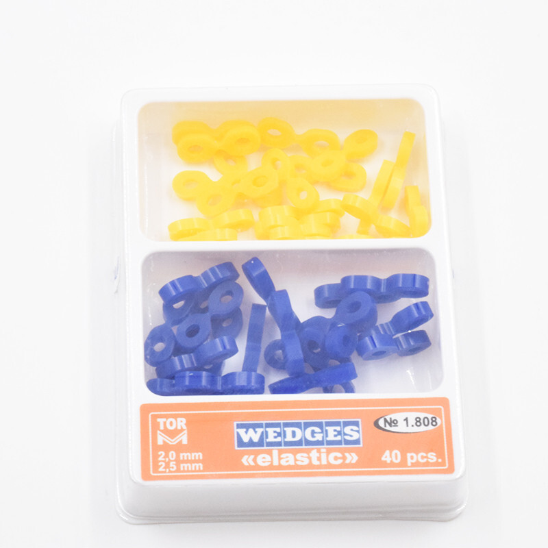 40 Pcs Dental Elastic Rubber Fixing Wedges Matrix Matrices Interdental Composite