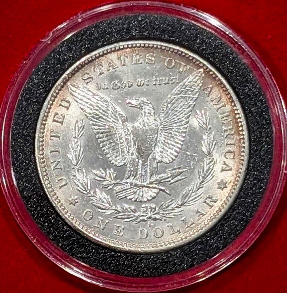 1896-O MORGAN SILVER DOLLAR WITH CASE