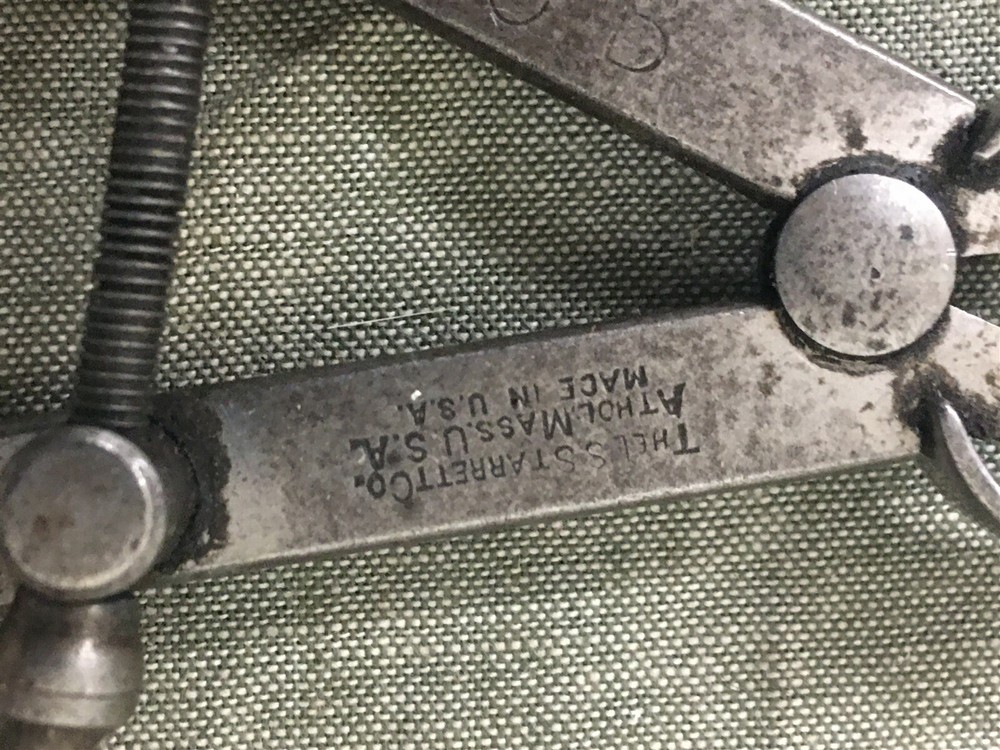 Two 7" Long Vintage Starrett Calipers Athol, MA