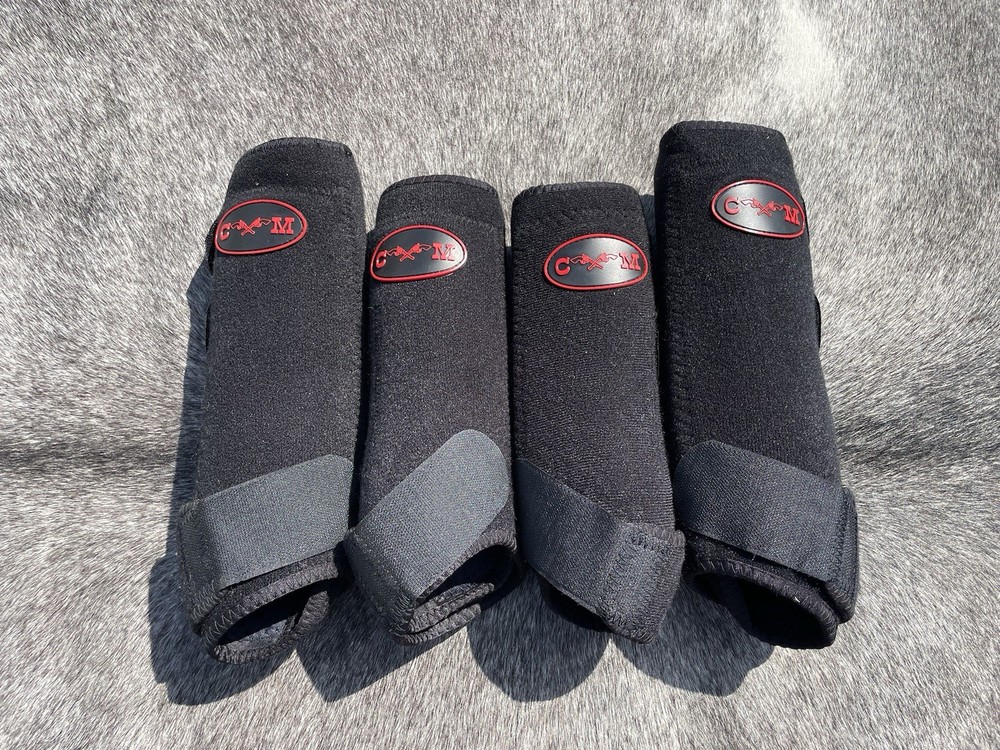 CM SureStep Splint Boots Full Set Black MEDIUM