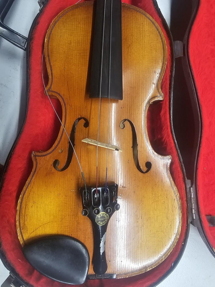 vintage Germany Kronotone violin with case