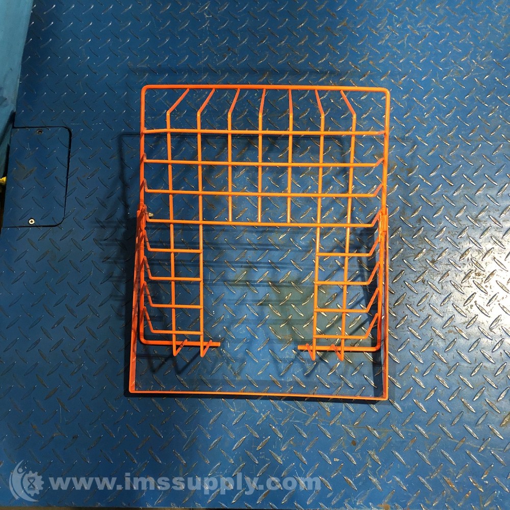 Industrial Wire Frame Basket with Handle, Orange FNIP