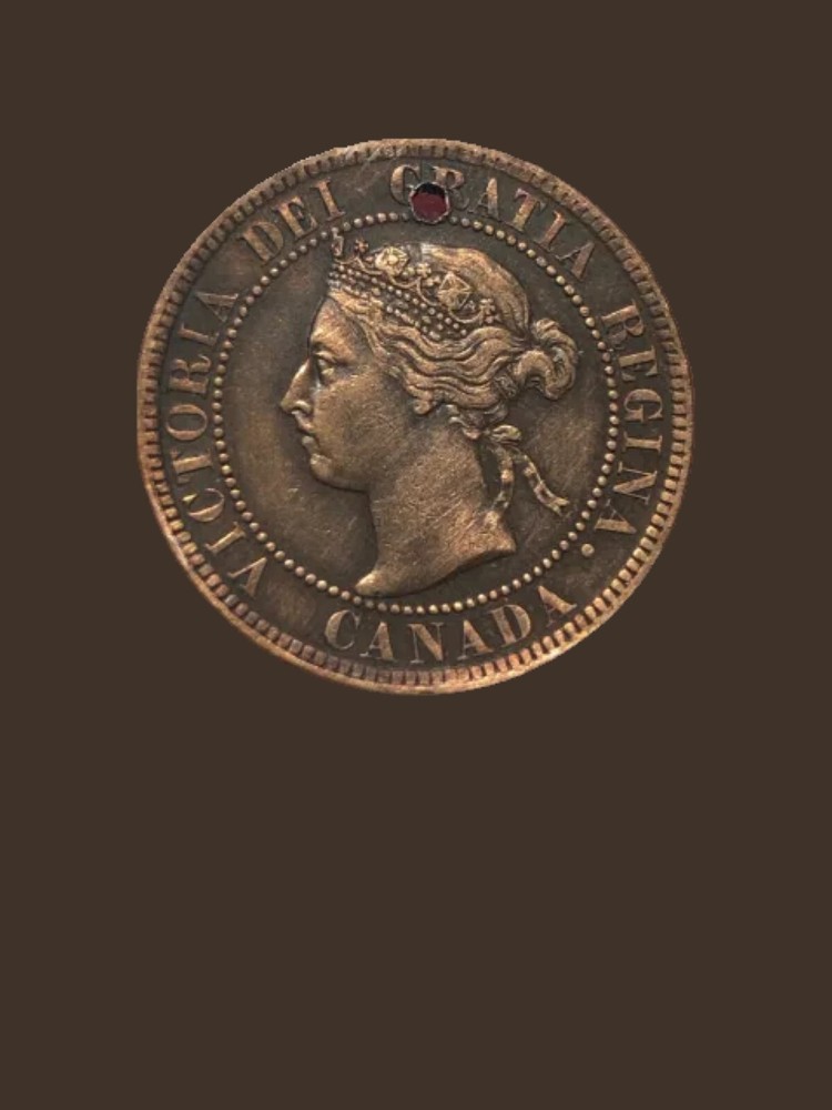 1893 Canada One Cent Coin - VF+ (Very Fine) condition