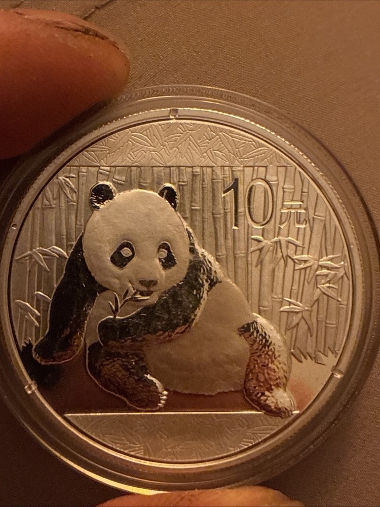 2015 1 oz chinese silver panda coin Flawless Uncirculated