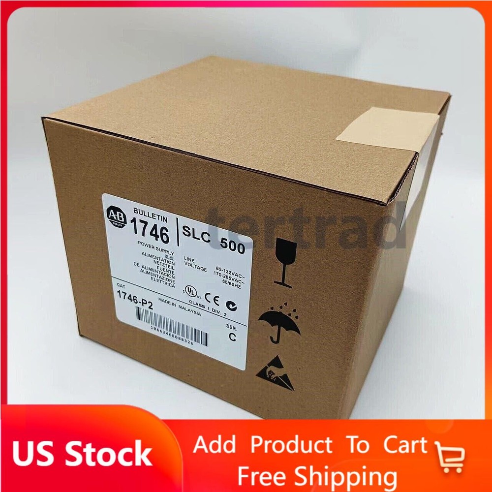 Factory Sealed Allen Bradley 1746-P2 Chassis Power Supply PLC 1746-P2 New In Box