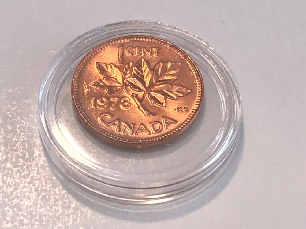 1978 Canada One Cent 1 Penny Coin 1¢ .01