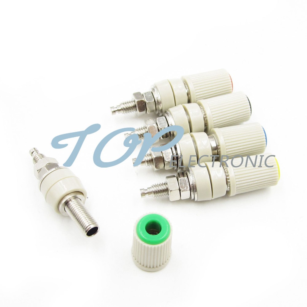 4Pcs M5 Type High Current 4mm Female Banana Jack Socket Test Binding Post