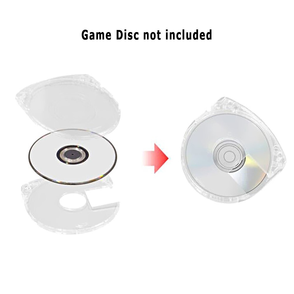 Precise-Fitting Shock Absorbing Lightweight Transparent PC Disc Case for PSP UMD