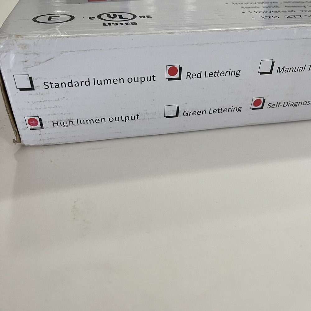 light up exit sign emergency exit sign standard lumens nob