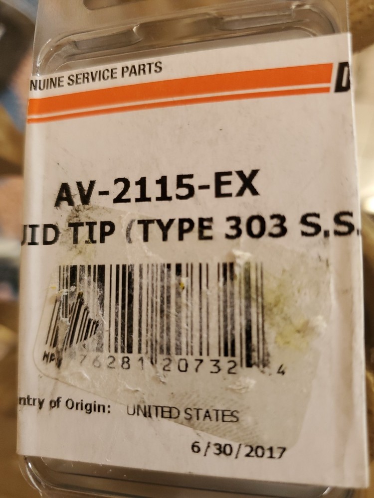 Devilbiss Av-2115-Ex Spray Gun Fluid Nozzle,For 4Th07