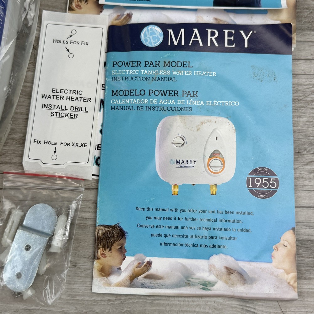 MAREY POWER PAK 220V 8.8KW Electric Indoor Tankless Water Heater 40ft Distance