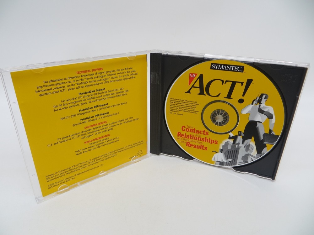 SYMANTEC ACT! 4.0 (CD-ROM, 1998) for Windows 95/98/NT