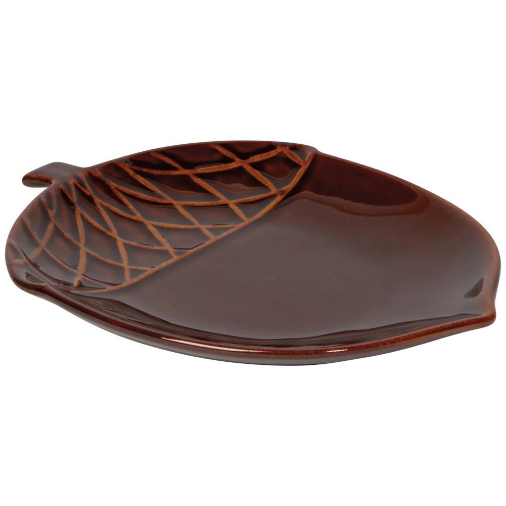 Now Designs Shaped Dish, Oak & Acorn (NSV3585D)