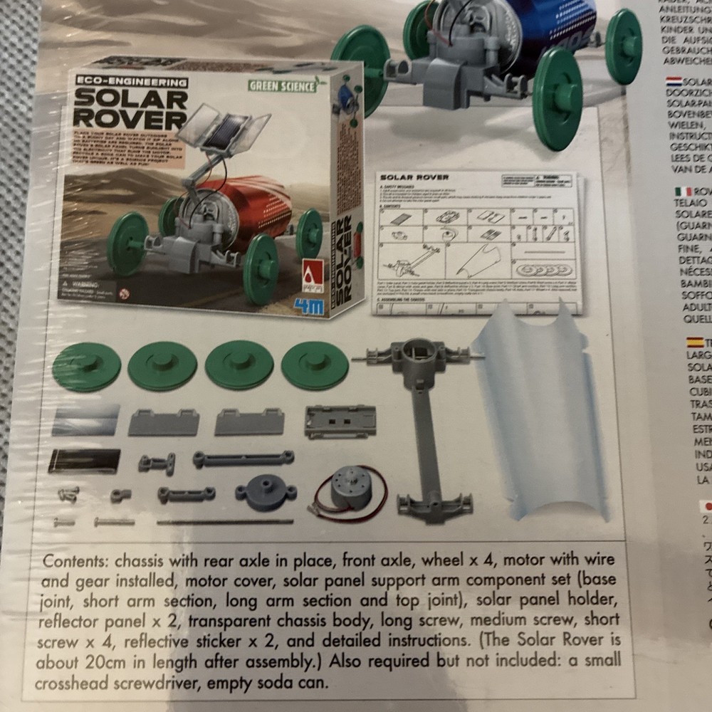 Green Science Eco-Engineering Solar Rover Kit (NEW)