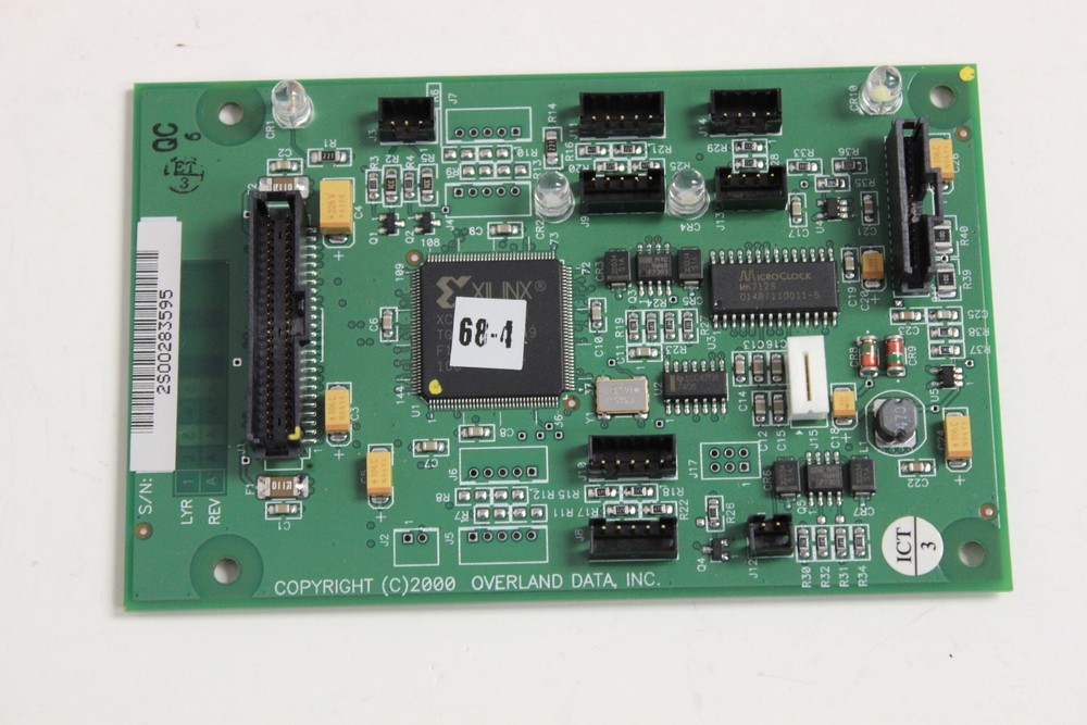 OVERLAND DATA 606851-004 B  EM0217 CONTROL PANEL BOARD NEO LIBRARY W/WARRANTY