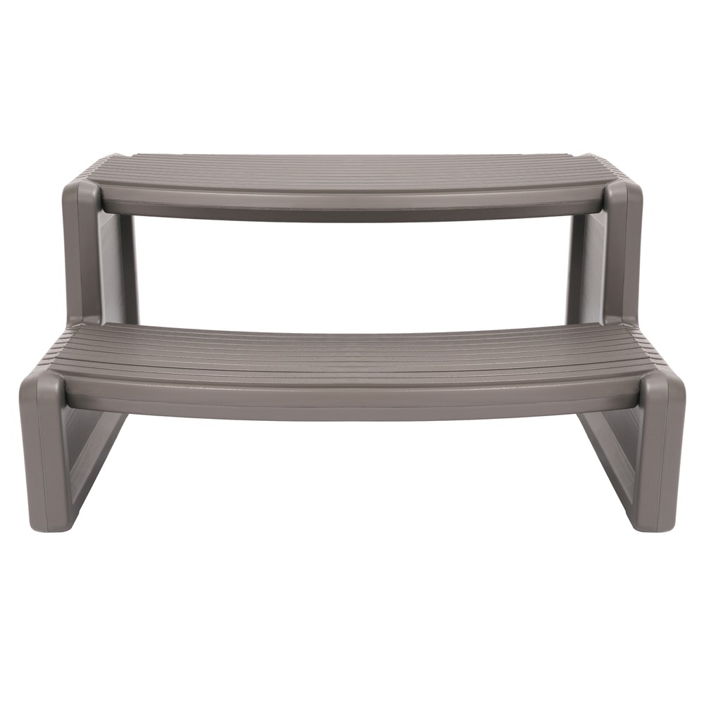 Outdoor Polypropylene Multi Purpose Spa and Hot Tub Handi-Step Step, Carbon Gray