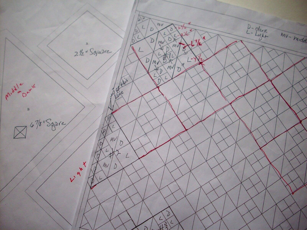 Last Wrung on the Ladder Primitive Pieces Scrap quilt pattern