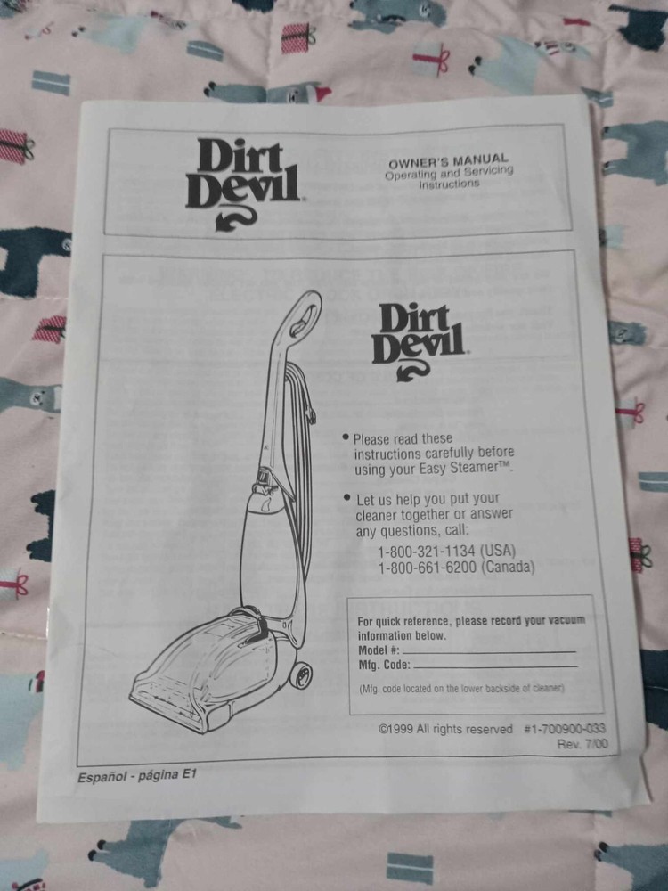 dirt devil easy steamer deep cleaner ce7100c (MAX4)