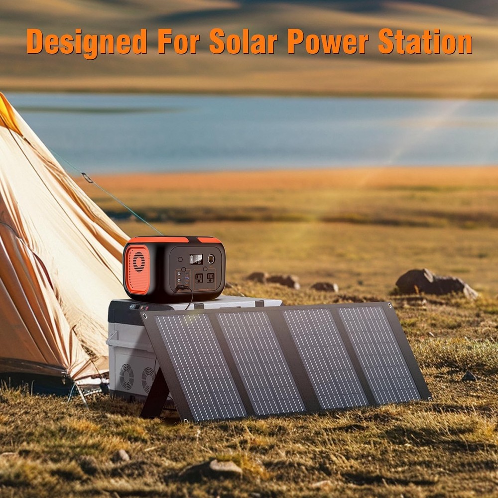 Portable Solar Panel Charger 40W Foldable Solar Panel for Portable Power Stat...