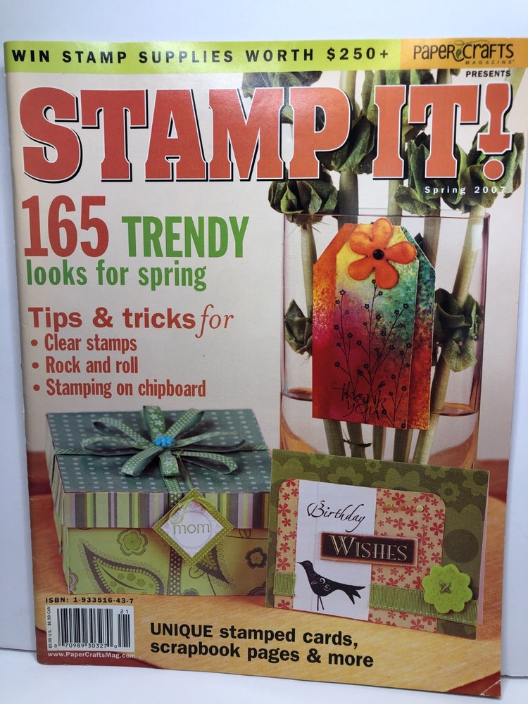 PAPERCRAFTS, STAMP IT!, CREATIVE STAMPING Magazines - 5 Issues