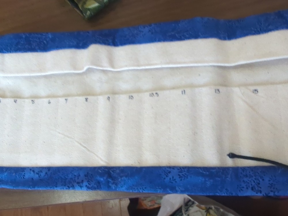 Interchangeable Needle Case Handmade Aprox 16" X 6"