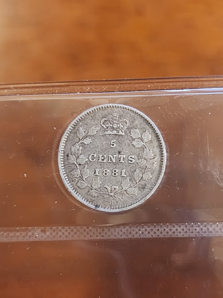1881H Canada 5 Cents - ICCS VF 20