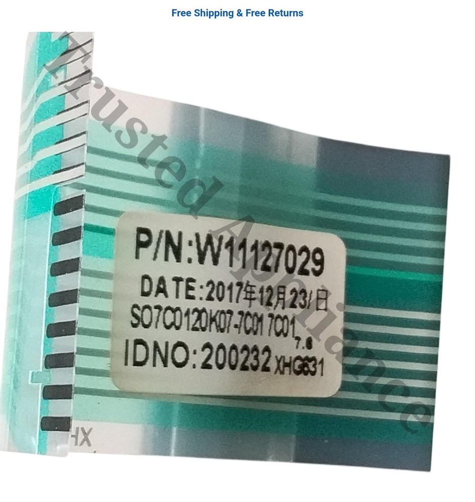 Whirlpool Microwave Control Panel Console W11127029