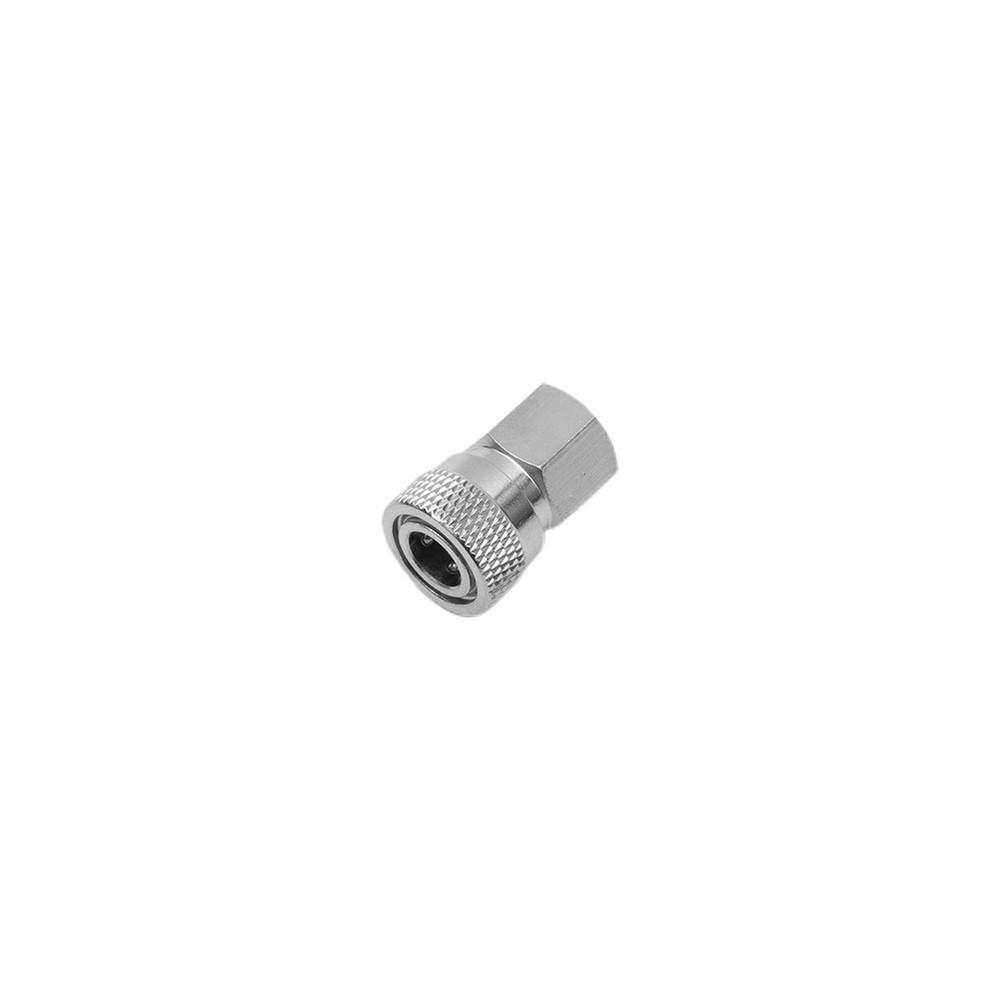 Thread Quick Release To Disconnect Coupler Male + Female 1/8NPT Fitting Silver ~