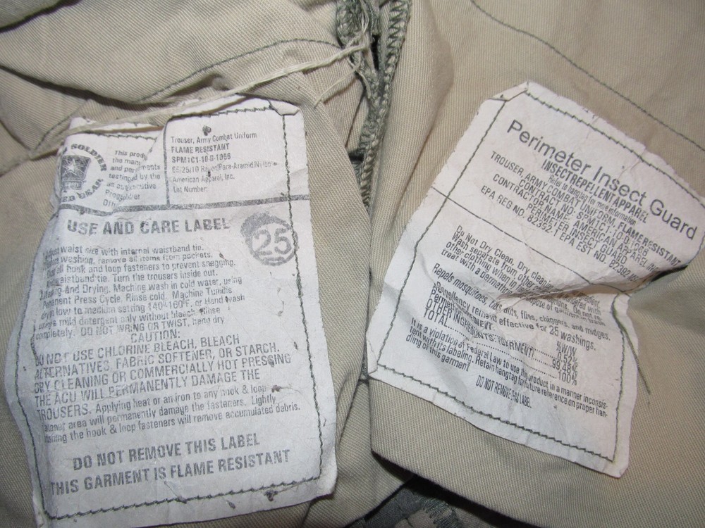 ACU Digital Camo Pants Army Flame Resistant Bug Repellant Medium Short Long