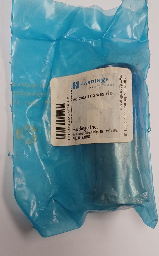 HARDINGE 5C  25/32"  round smooth collet