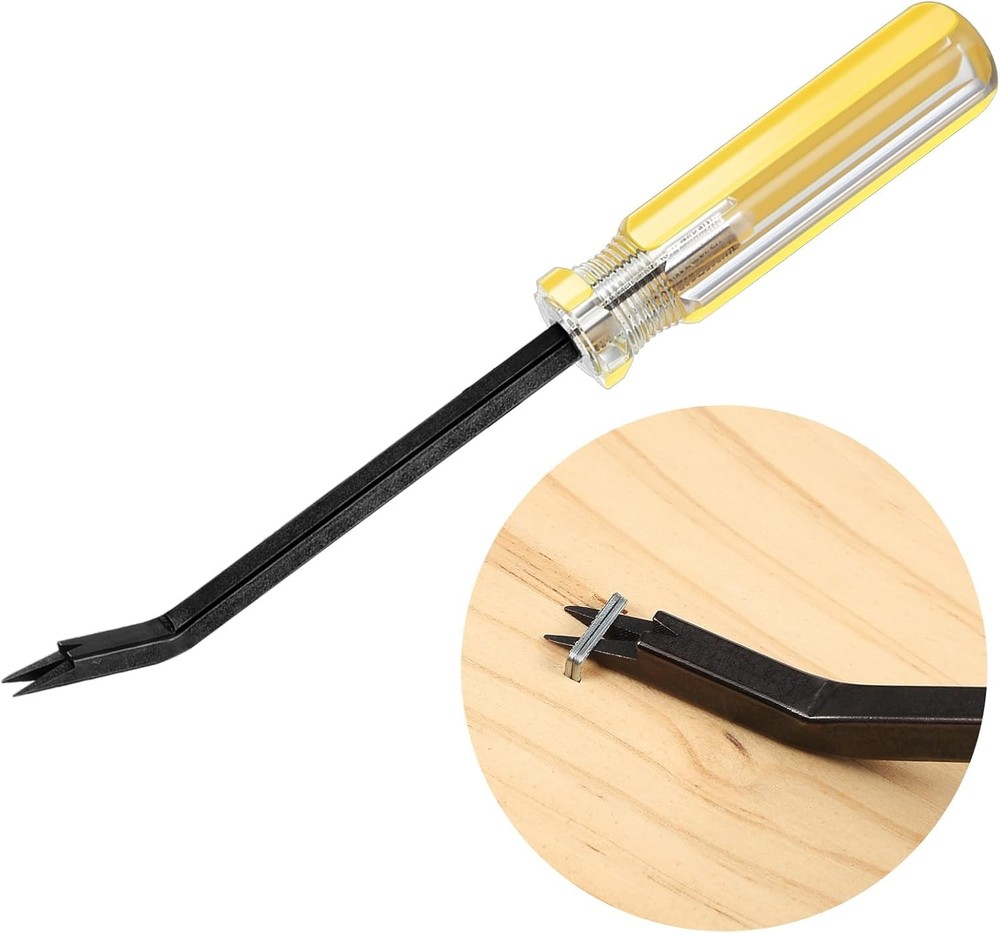 Blulu Staple Remover Puller Upholstery Tool Lifter, yellow