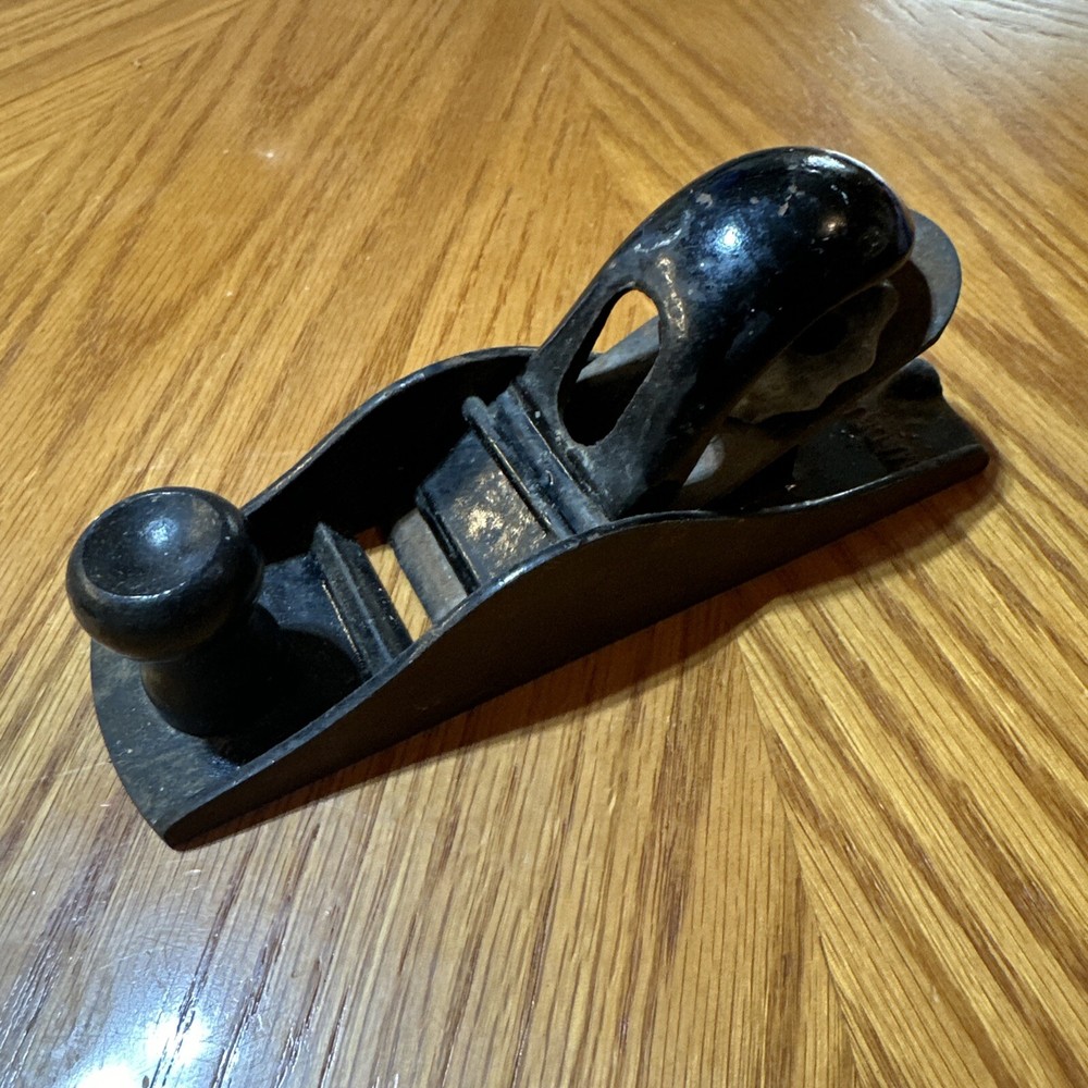 Vintage Unbranded 7” Black Block Plane Nice
