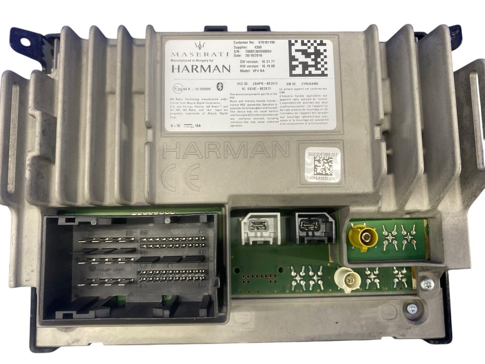 2017 MASERATI LEVANTE FRONT DASH MOUNTED MEDIA NAVIGATION DISPLAY SCREEN ASSY