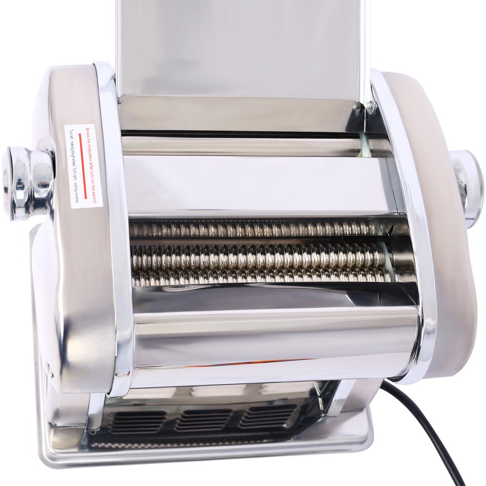 Electric Pasta Maker Noodle Dough Spaghetti Roller Cutter Thickness Adjustable