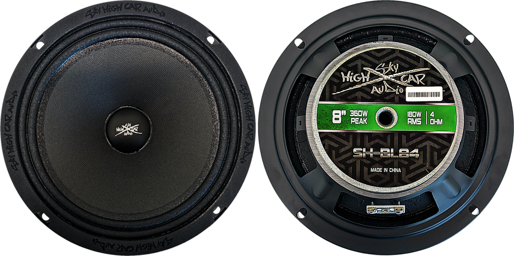 Sky High Car Audio SH-BL84 8" 4 ohm Midrange Loudspeaker