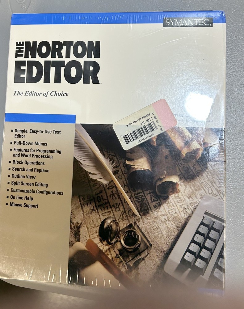 Vintage Peter Norton Editor Software NIB