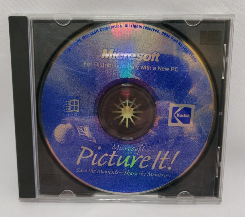Microsoft Picture It! Version 2.0 Great Photos CD-Rom Windows 95