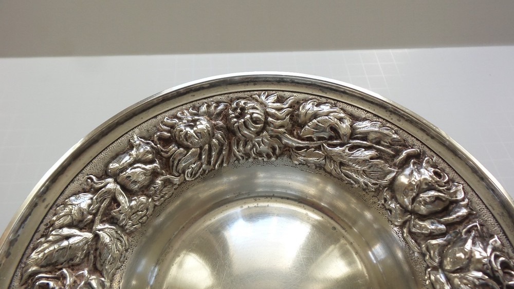 Antique Stieff REPOUSSE Sterling Silver Compote, #126, 155 Grams
