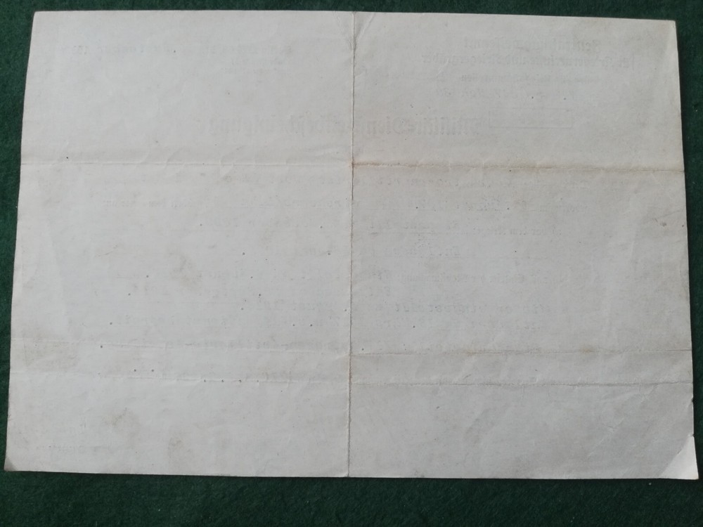 WW2 Dated Certificate For WW1 Naval Artillery Service.