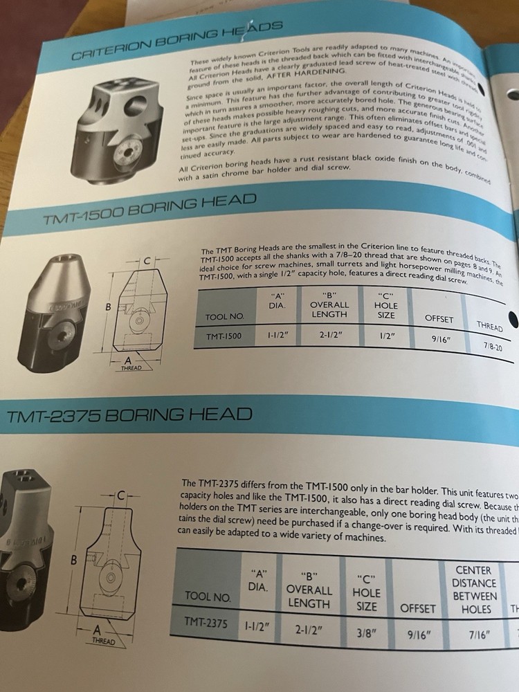Criterion Tool Products Catalog 20A