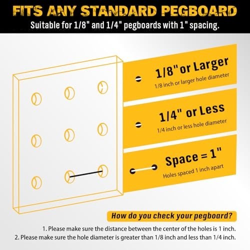 297-Piece Pegboard Hooks Kit with Bins - Tool Organizer for Garage, Workshop & C