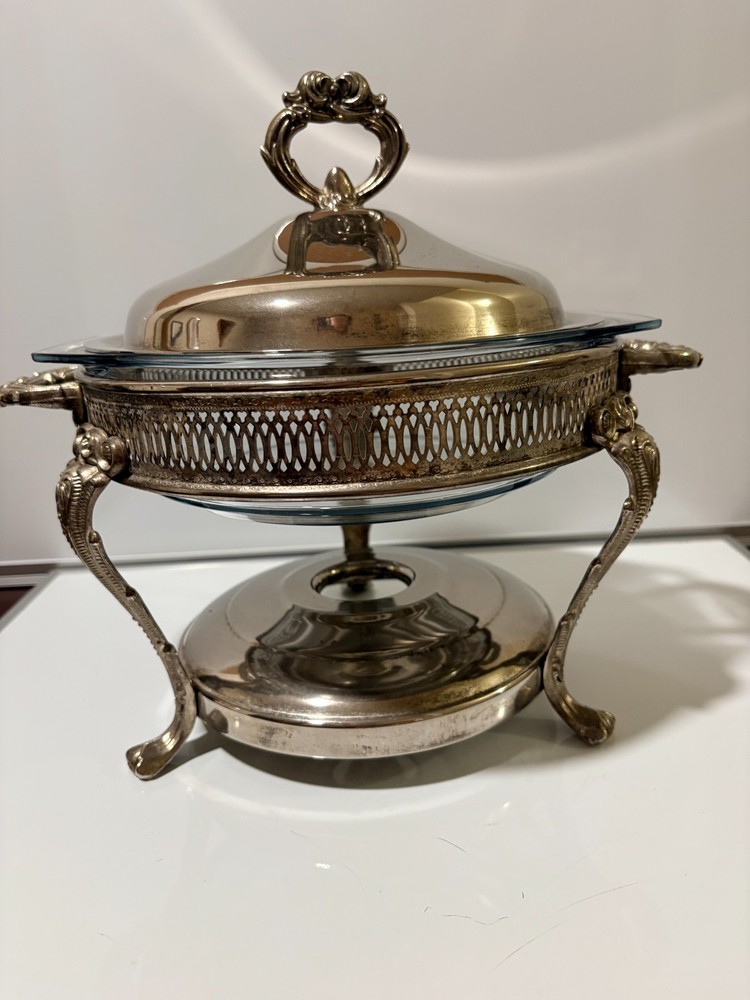 silver plate chafing dish