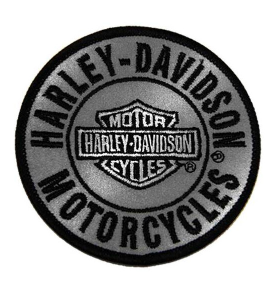 Harley Davidson Patch/Patch Model HD Reflective Round 7.6 x 7.6 cm #8011819