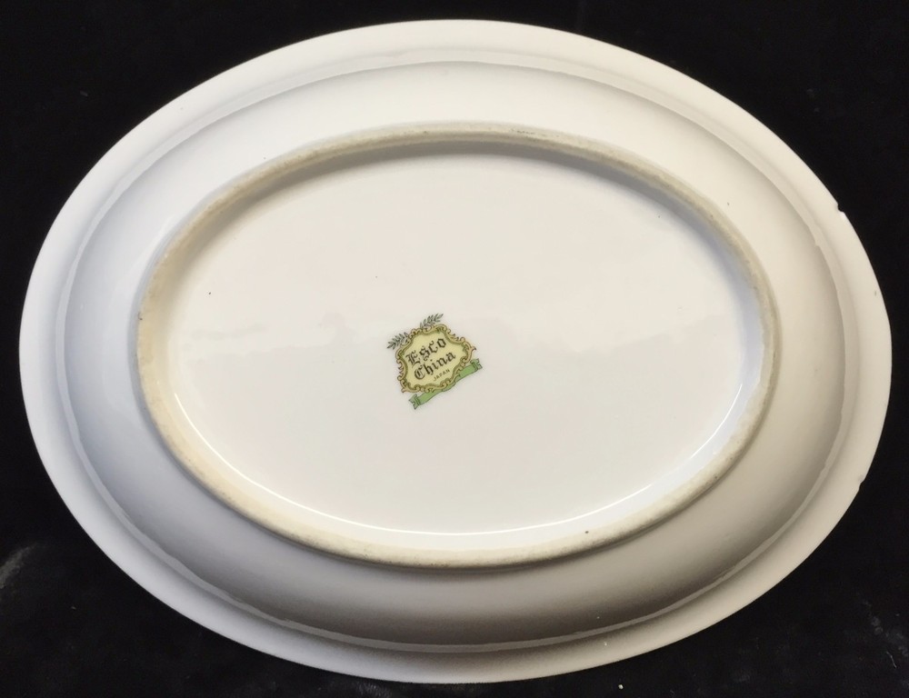ESCO China ES03 Oval Serving Bowl & Platter