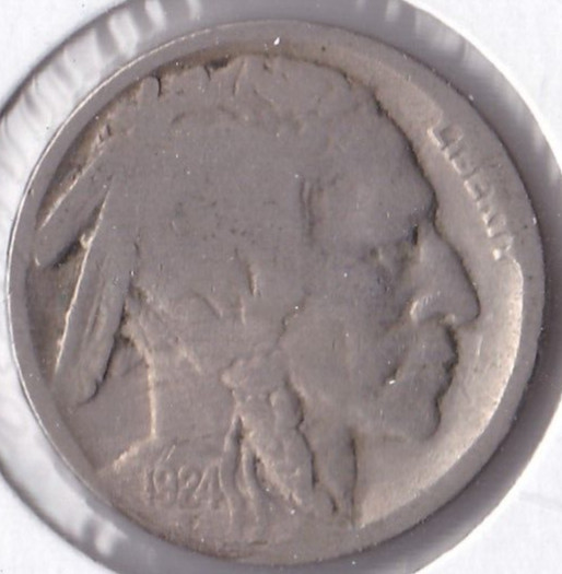 1924 Buffalo Nickel Acid Dated L7