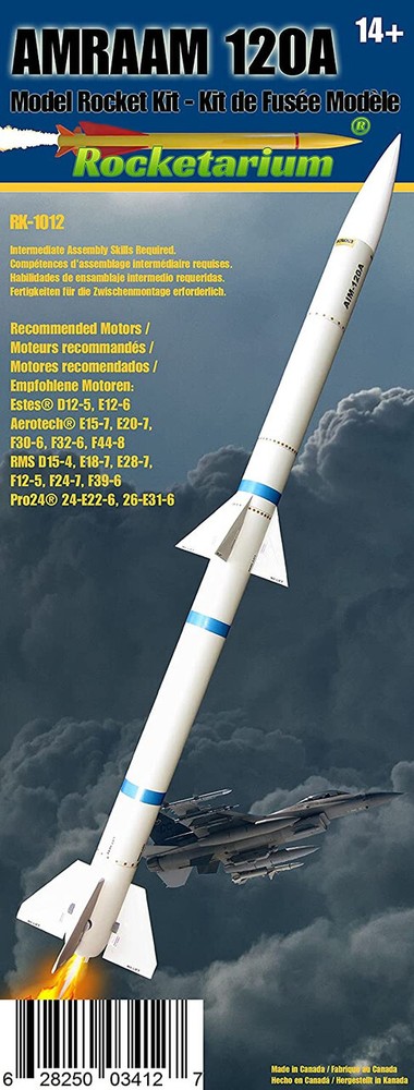 Rocketarium Flying Model Rocket Kit AMRAAM 120A RK-1012