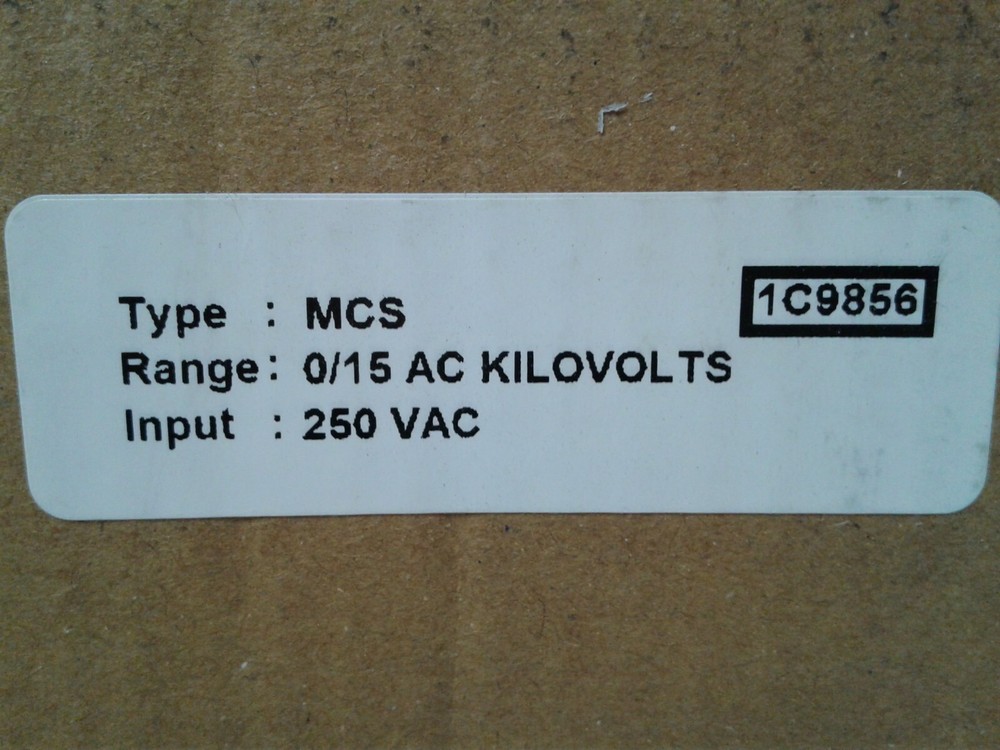 Byram Laboratories 1C9858 0-9000 Volt AC Switchboard Meter