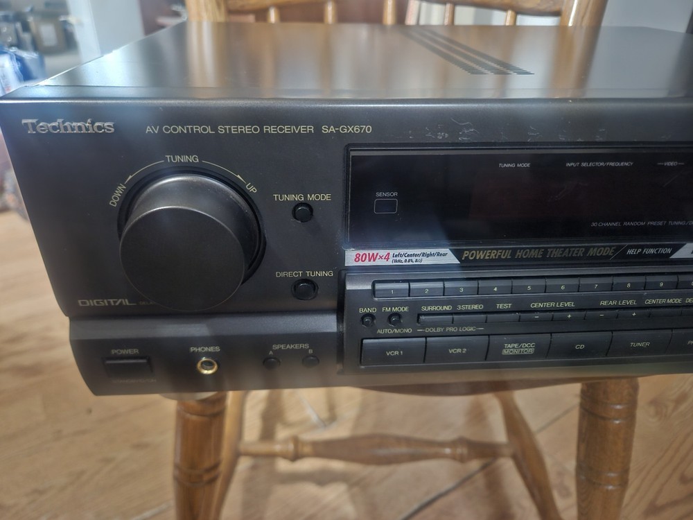 Vintage Technics SA-GX670 Stereo Receiver TESTED